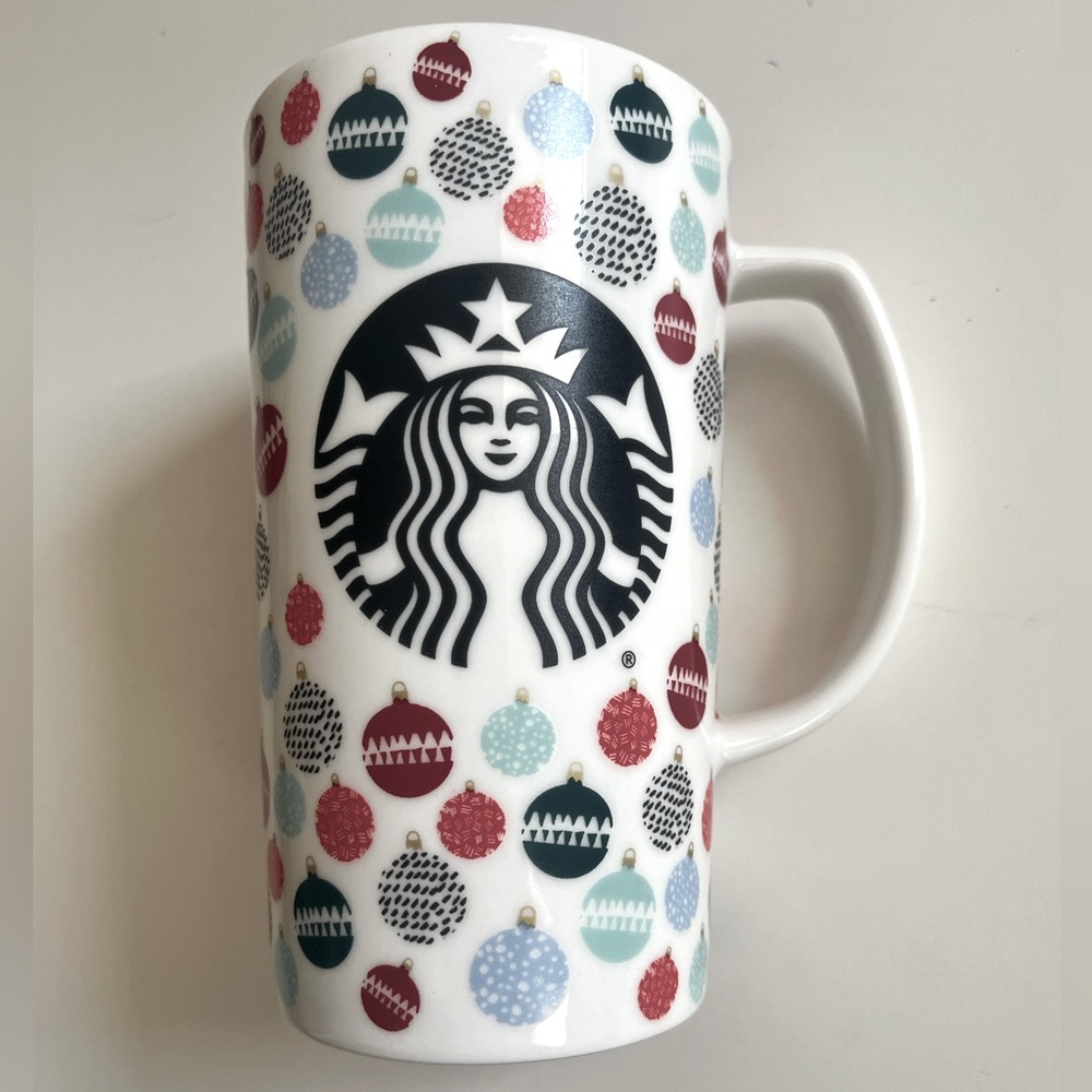 Starbucks 2016 Christmas Holiday‎ Jingle Ball Ornament Coffee Cup Tall Mug 16 Oz
